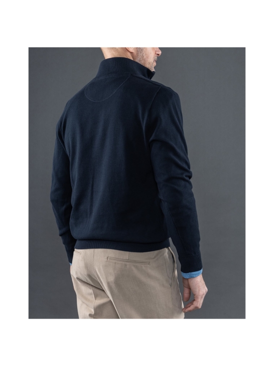Berkeley - Brockton Halfzip -puuvillaneule - NAVY | Stockmann - photo 5