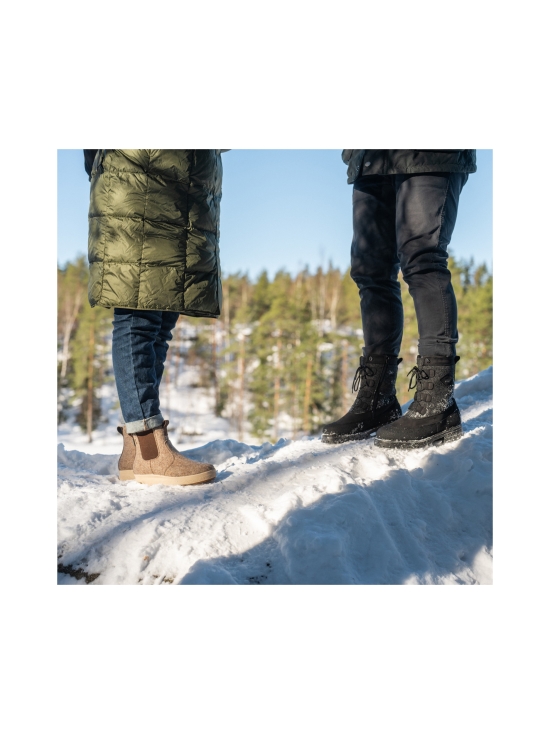 Pomar - KIIRUNA Miesten GORE-TEX huopasaappaat - BLACK WAXY/PU/GRANIT FELT | Stockmann - photo 8