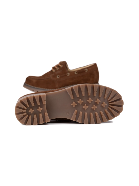 Pomar - RENTUKKA Zero Waste purjehduskengät - BROWN SUEDE/TAN SOLE | Stockmann - photo 4