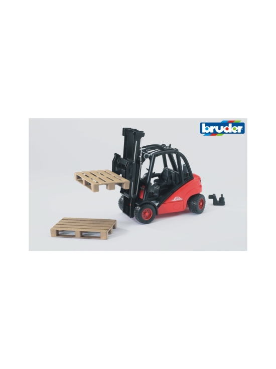 BRUDER - BRUDER Linde H30D -trukki ja 2 lastauslavaa, 1:16 - photo 1 BRUDER - BRUDER Linde H30D -trukki ja 2 lastauslavaa, 1:16 | Stockmann - photo 1