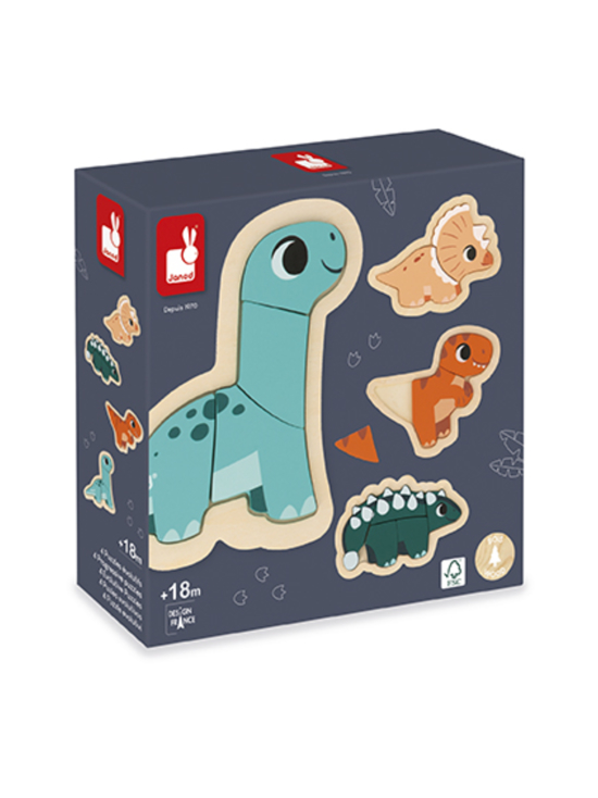 JANOD - JANOD DINO Kehittävät palapelit, 4 kpl - photo 1 JANOD - JANOD DINO Kehittävät palapelit, 4 kpl | Stockmann - photo 1