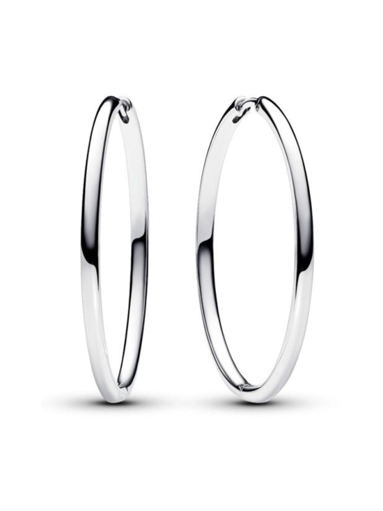Pandora - Pandora Moments -helakorvarenkaat 40 mm Sterling silver hoop earrings Sterling silver    293336C00 | Stockmann - photo 2