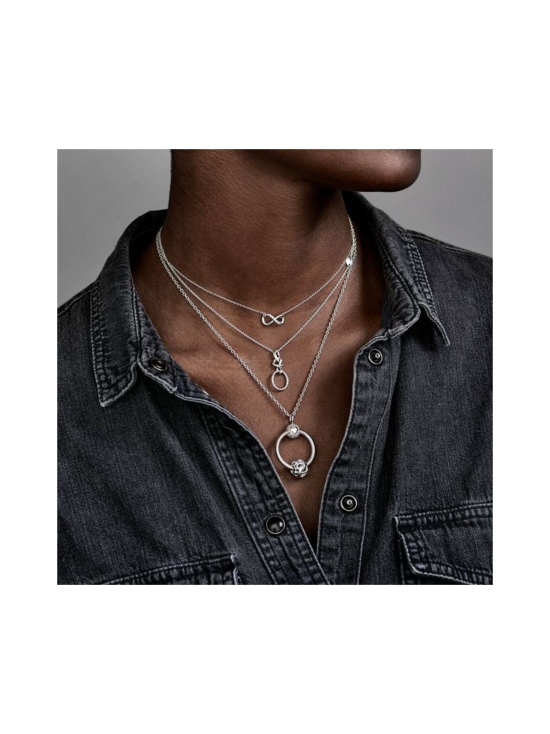 Pandora - Infinity sterling silver collier with clear cubic zirconia Säihkyvä äärettömyys -kaulakoru 398821C01 | Stockmann - photo 2