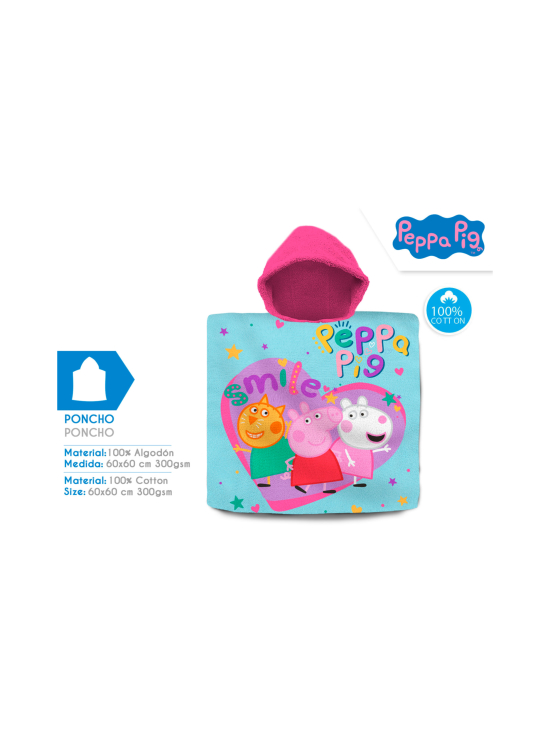 PEPPA PIG - PEPPA PIG Kylpyponcho, puuvillaa, | Stockmann - photo 4