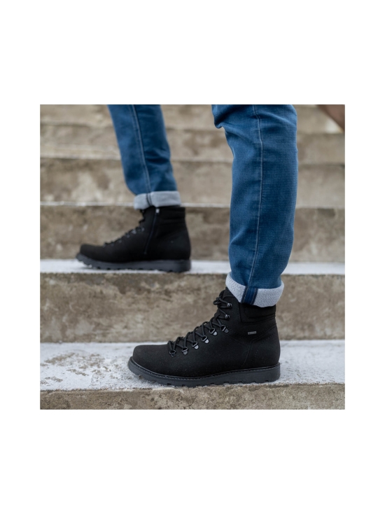 Pomar - LUKKI Miesten vegaaniset GORE-TEX nilkkurit - BLACK MICROSUEDE | Stockmann - photo 3