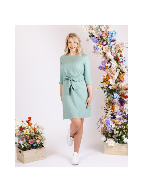 Nakoa - Classic Linen Dress, Desert Sage - DESERT SAGE (VAALEANVIHREÄ) | Stockmann - photo 3