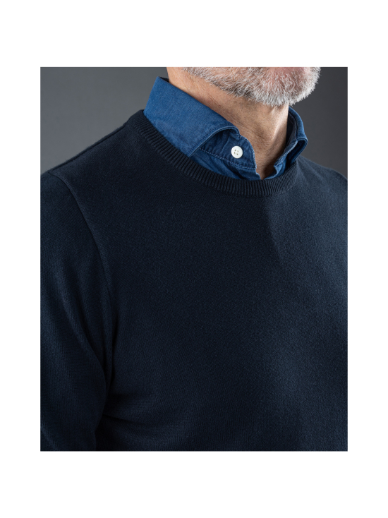 Berkeley - Brockton Cotton Crew -puuvillaneule - NAVY | Stockmann - photo 2