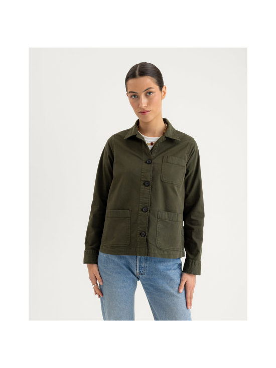 Berkeley - W´s Logan Stretch Overshirt -paitatakki - OLIVE | Stockmann - photo 3