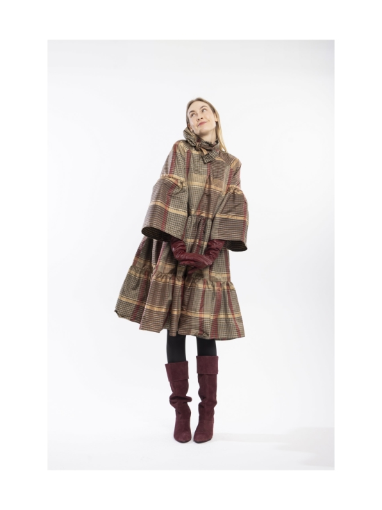 Miia Halmesmaa - LUSH- SILKKIMEKKO RUSETTIKAULUKSELLA, RUUTU SUKLAA - RUSKEA | Stockmann - photo 1