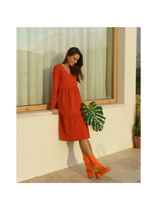 Nakoa - Amélie Dress kerrosmekko, Rooibos Tea - ROOIBOR TEA (ORANSSI) | Stockmann - photo 4