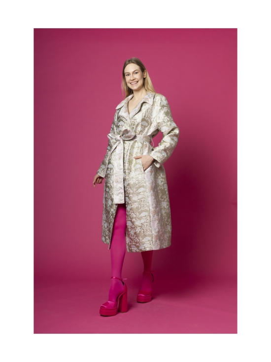 Miia Halmesmaa - BROKADITAKKI, VAALEANPUNAINEN MINTTU - VAALEANPUNAINEN | Stockmann - photo 5