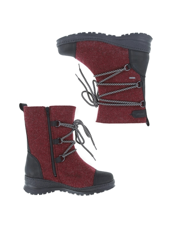 Pomar - KOLI Naisten XW GORE-TEX® huopasaapikkaat - WINE FELT/ BLACK WAXY | Stockmann - photo 5