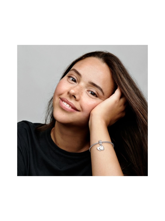 Pandora - Mother and son splitable silver dangle with black enamel Mother & Son Heart Split Dangle Charm 797777EN16 | Stockmann - photo 5