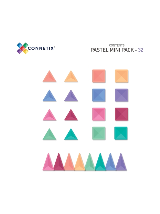 CONNETIX - CONNETIX Magneettinen rakennussarja Pastel mini, 32 osaa | Stockmann - photo 3