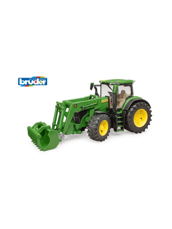 BRUDER John Deere 7R 350 etukuormaajalla
