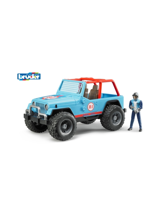 BRUDER - BRUDER Jeep kilpa-auto ja kuljettaja, sininen, 1:16 - photo 1 BRUDER - BRUDER Jeep kilpa-auto ja kuljettaja, sininen, 1:16 | Stockmann - photo 1