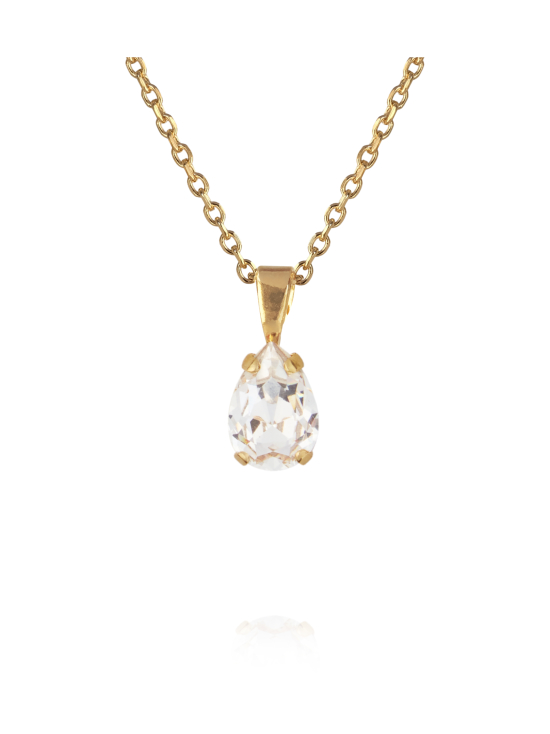 Caroline Svedbom Jewelry - PETITE DROP NECKLACE GOLD - CRYSTAL | Stockmann - photo 1