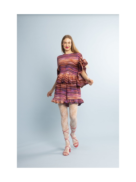 Miia Halmesmaa - FRILLASHORTSIT, GLITTER RAITA - PINKKI | Stockmann - photo 8