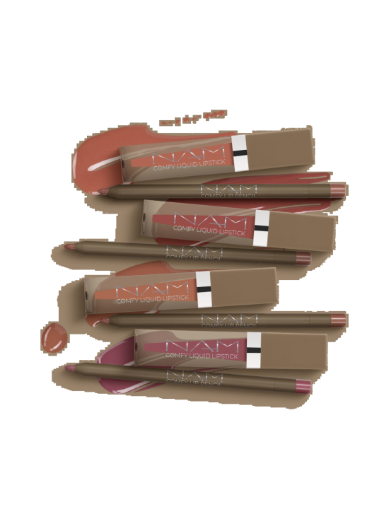 NAM - Comfy Lip Duo -nestemäinen huulipuna ja huultenrajauskynä 2 tuotetta - 01 DUSTY PINK | Stockmann - photo 3