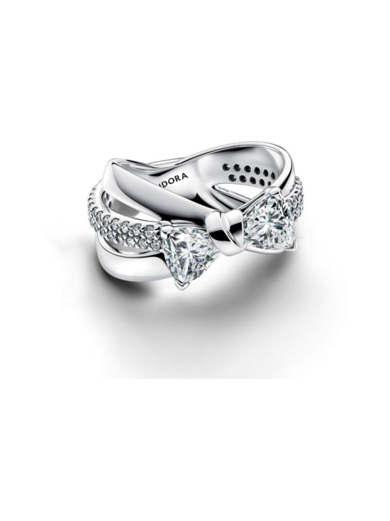Pandora - Bow sterling silver ring with clear cubic zirconia | Stockmann - photo 3