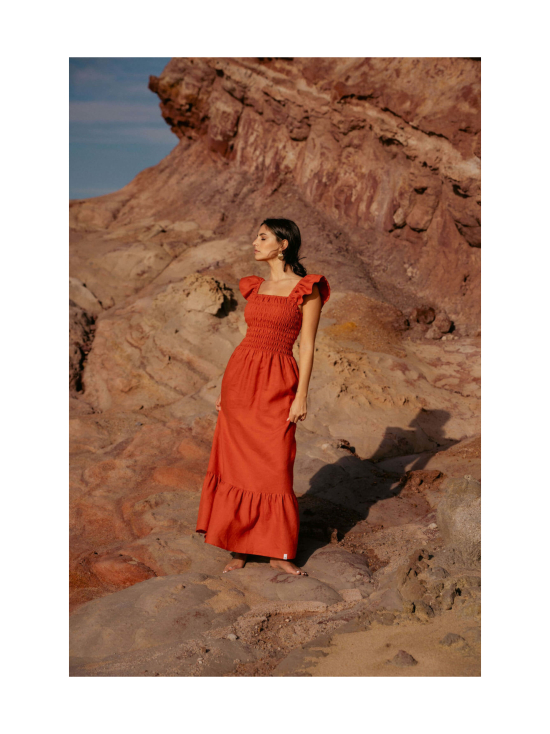 Nakoa - Bianca Dress, Burnt Orange - BURNT ORANGE (MURRETTU ORANSSI) - photo 2 Nakoa - Bianca Dress, Burnt Orange - BURNT ORANGE (MURRETTU ORANSSI) | Stockmann - photo 2
