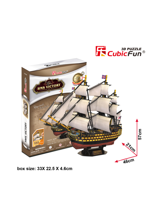 CUBIC FUN - CUBICFUN 3D palapeli Purjealus Victoria | Stockmann - photo 2