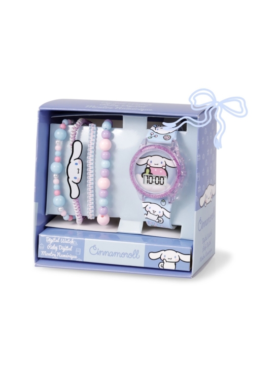 HELLO KITTY - HELLO KITTY digitaalinen kello silikonirannekkeella ja rannekorusetti Cinnamoroll | Stockmann - photo 1