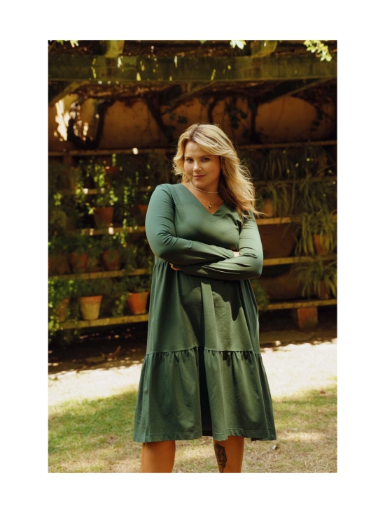 Nakoa - Amélie Dress kerrosmekko, Evergreen - EVERGREEN (VIHREÄ) | Stockmann - photo 3