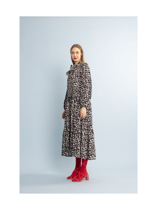 Miia Halmesmaa - FLOWY - MEKKO PITKÄ, MUSTAVALKOINEN - MUSTA/VALKOINEN | Stockmann - photo 7