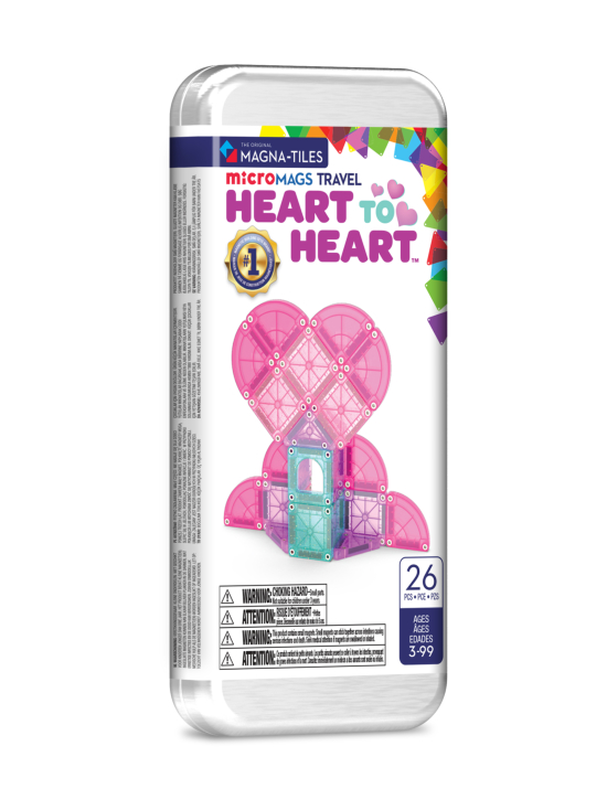 MAGNA-TILES - MAGNA-TILES Micromags Magneettinen rakennussarja Sydämet, 26 osaa | Stockmann - photo 1