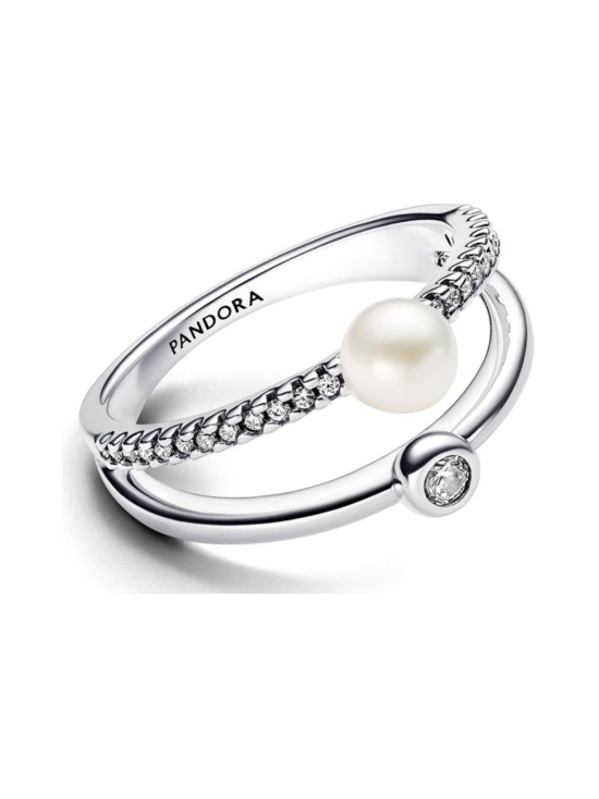Pandora - Kaksiosainen käsitelty makeanveden viljelty helmi ja pavé -sormus | Stockmann - photo 2