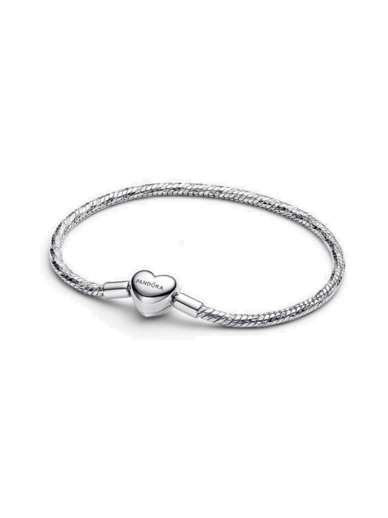 Pandora - Heart Clasp Faceted Snake Chain Bracelet - 594236C00 | Stockmann - photo 3