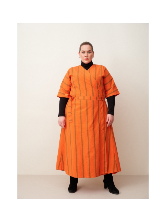 MAINIO - Ava seersucker kietaisumekko, Scarlett - ORANSSI | Stockmann - photo 3