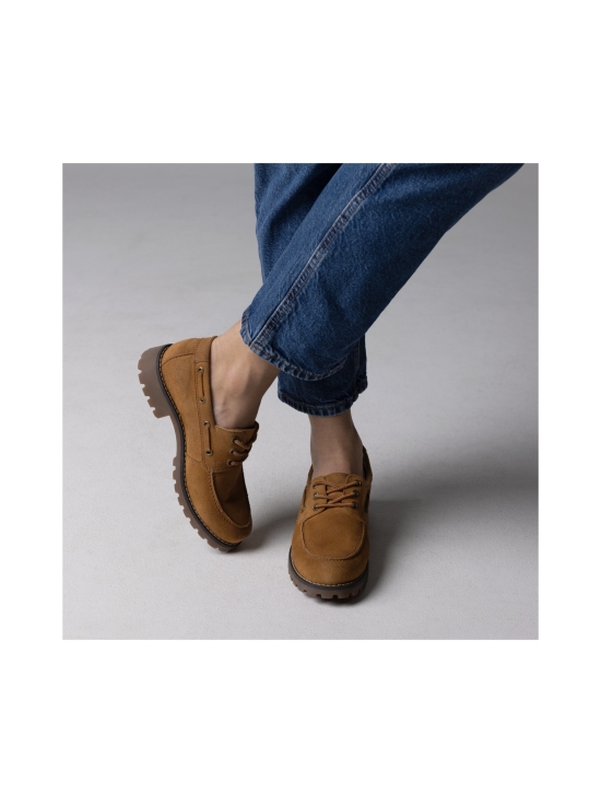 Pomar - RENTUKKA Zero Waste purjehduskengät - CAMEL SUEDE/TAN SOLE | Stockmann - photo 5