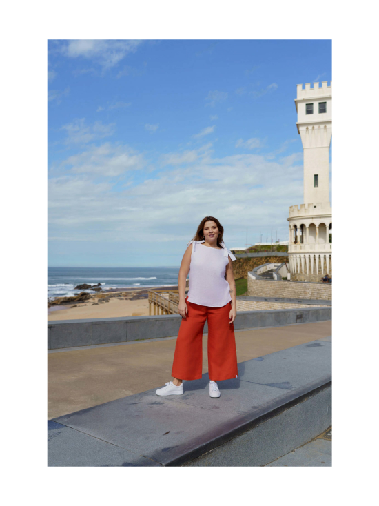 Nakoa - Culottes pellavahousut, Stonewashed Burnt Orange - BURNT ORANGE (MURRETTU ORANSSI) | Stockmann - photo 4