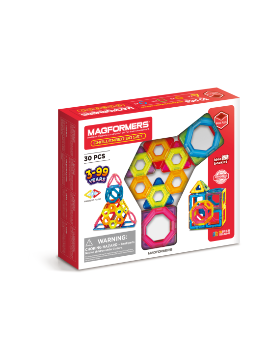 MAGFORMERS Magneettinen rakennussarja Challenger, 30 osaa