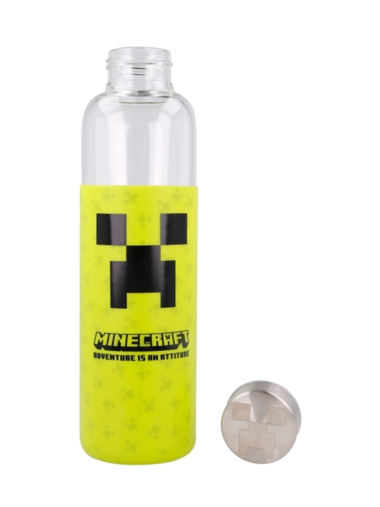 Minecraft - MINECRAFT Lasipullo silikonisuojalla, 585 ml - photo 2 Minecraft - MINECRAFT Lasipullo silikonisuojalla, 585 ml | Stockmann - photo 2