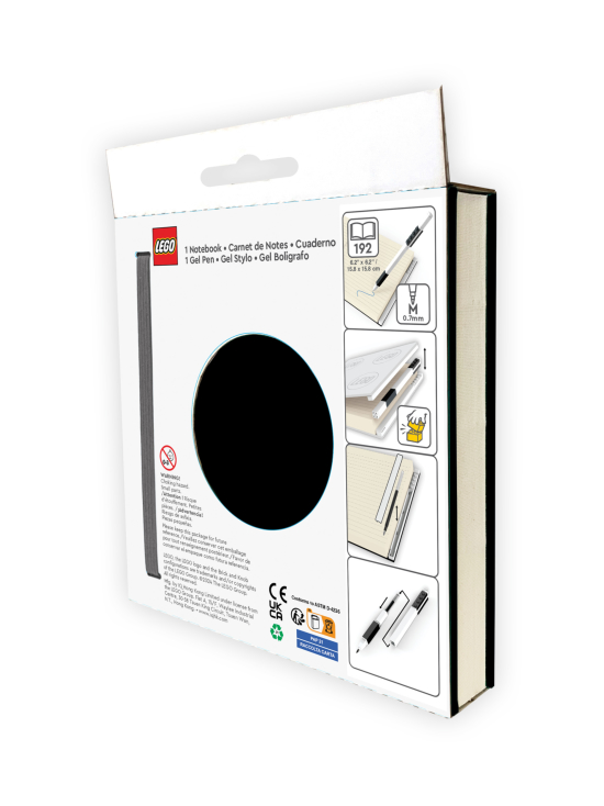 IQ LEGO - LEGO Lukittava päiväkirja ja geelikynä, musta | Stockmann - photo 2
