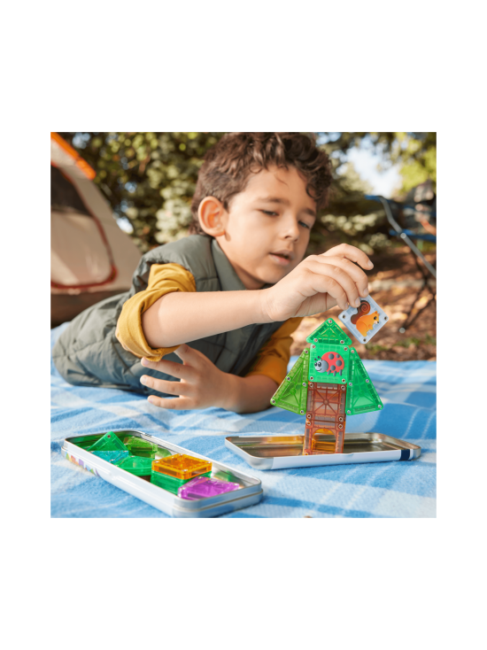 MAGNA-TILES - MAGNA-TILES Micromags Magneettinen rakennussarja Puumaja, 24 osaa | Stockmann - photo 4
