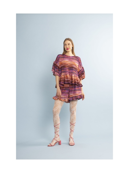 Miia Halmesmaa - FRILLASHORTSIT, GLITTER RAITA - PINKKI | Stockmann - photo 5