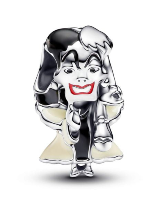 Pandora - Disney Villains Cruella De Vil sterling silver charm with black, red and beige enamel | Stockmann - photo 4