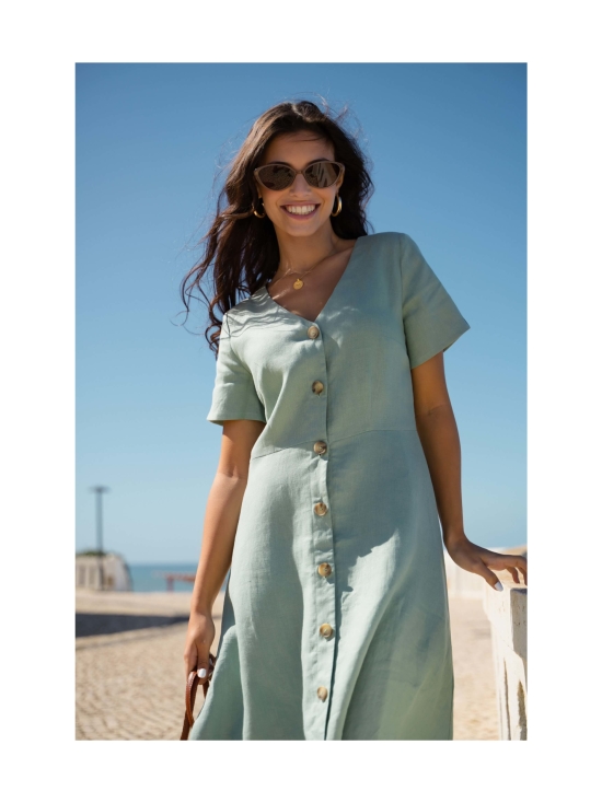 Nakoa - Penelope Dress, Desert Sage - DESERT SAGE (MURRETTU VIHREÄ) | Stockmann - photo 4