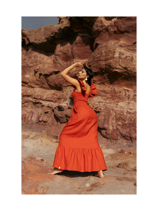 Nakoa - Bianca Dress, Burnt Orange - BURNT ORANGE (MURRETTU ORANSSI) - photo 5 Nakoa - Bianca Dress, Burnt Orange - BURNT ORANGE (MURRETTU ORANSSI) | Stockmann - photo 5