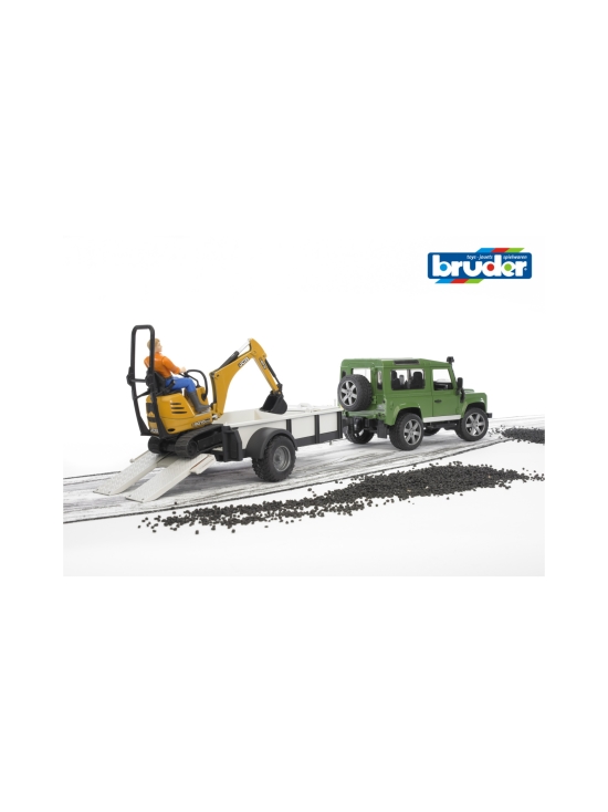 JCB - BRUDER Land Rower perävaunulla ja JCB-kuormaaja, 1:16 - photo 2 JCB - BRUDER Land Rower perävaunulla ja JCB-kuormaaja, 1:16 | Stockmann - photo 2