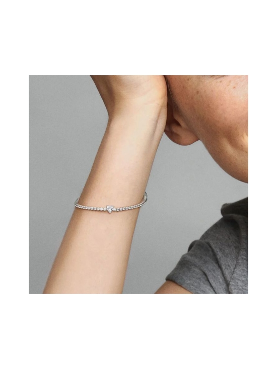 Pandora - Pandora Timeless säihkyvä sydän -tennisrannekoru, hopea - 590041C01 | Stockmann - photo 2