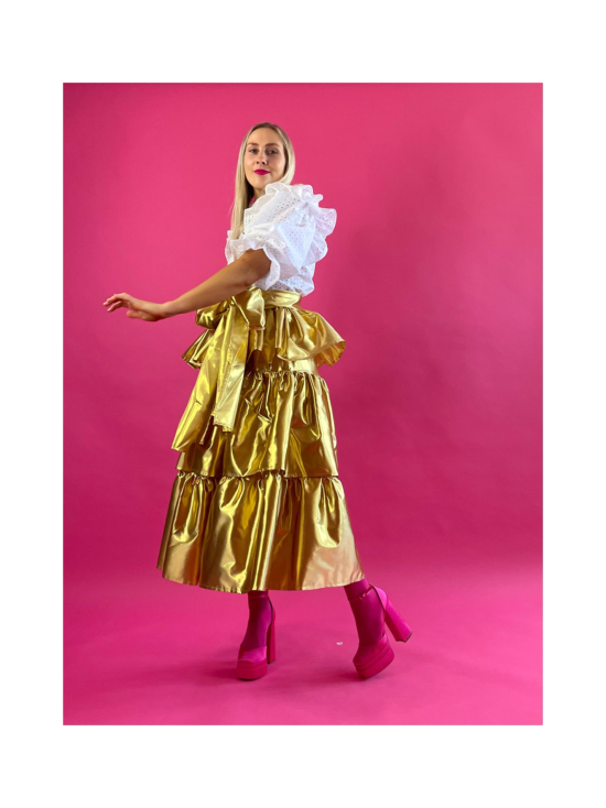 Miia Halmesmaa - LUSH- MIDI HAME, KULTA - KULTA | Stockmann - photo 4