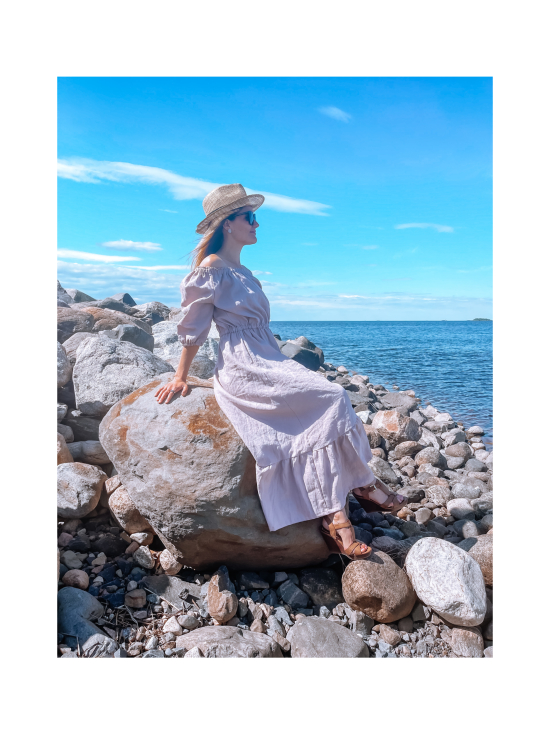 UPEA - Off Shoulder Ruffle Dress Linen, Nude Pink - NUDE PINK - photo 7 UPEA - Off Shoulder Ruffle Dress Linen, Nude Pink - NUDE PINK | Stockmann - photo 7