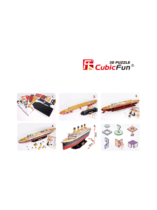 CUBIC FUN - CUBICFUN 3D palapeli Titanic suuri | Stockmann - photo 4