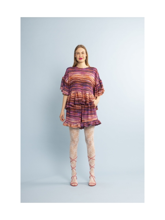 Miia Halmesmaa - FRILLASHORTSIT, GLITTER RAITA - PINKKI | Stockmann - photo 4