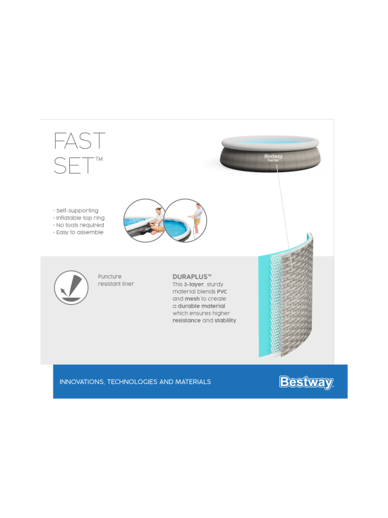 BESTWAY - BESTWAY Fast Set Gray Allassetti 3,66 m x 76 cm | Stockmann - photo 5